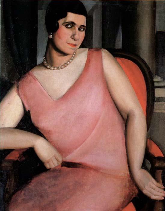 Porträt von Madame Zanetos 1924 zeitgenössische Tamara de Lempicka Ölgemälde